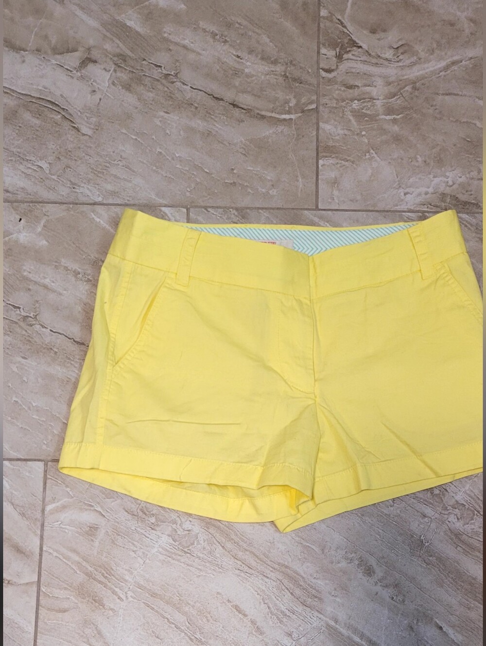 J. Crew Bright Yellow Cotton Chino Shorts